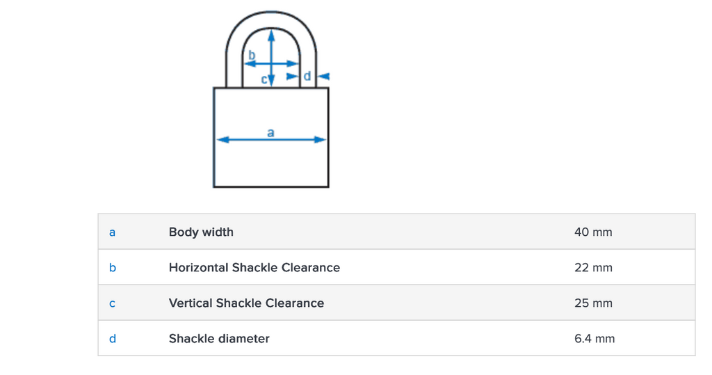 Abus 83ALIB/40 40mm Aluminium Bodied Padlock